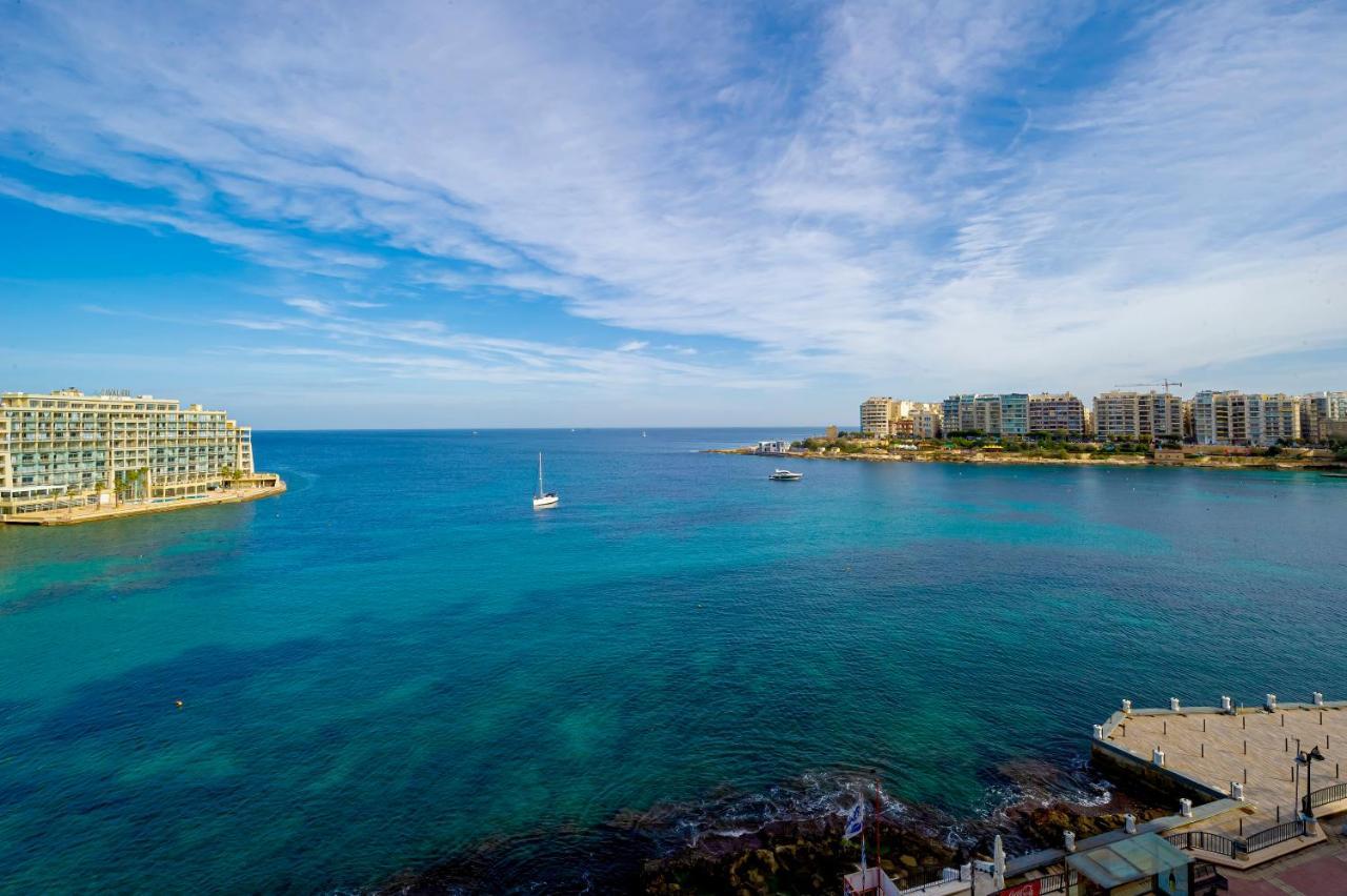 Spinola Bay Top Floor Seafront 3 Bedroom Apartment With Panoramic Sea Views - By Getawaysmalta Saint Julian's エクステリア 写真