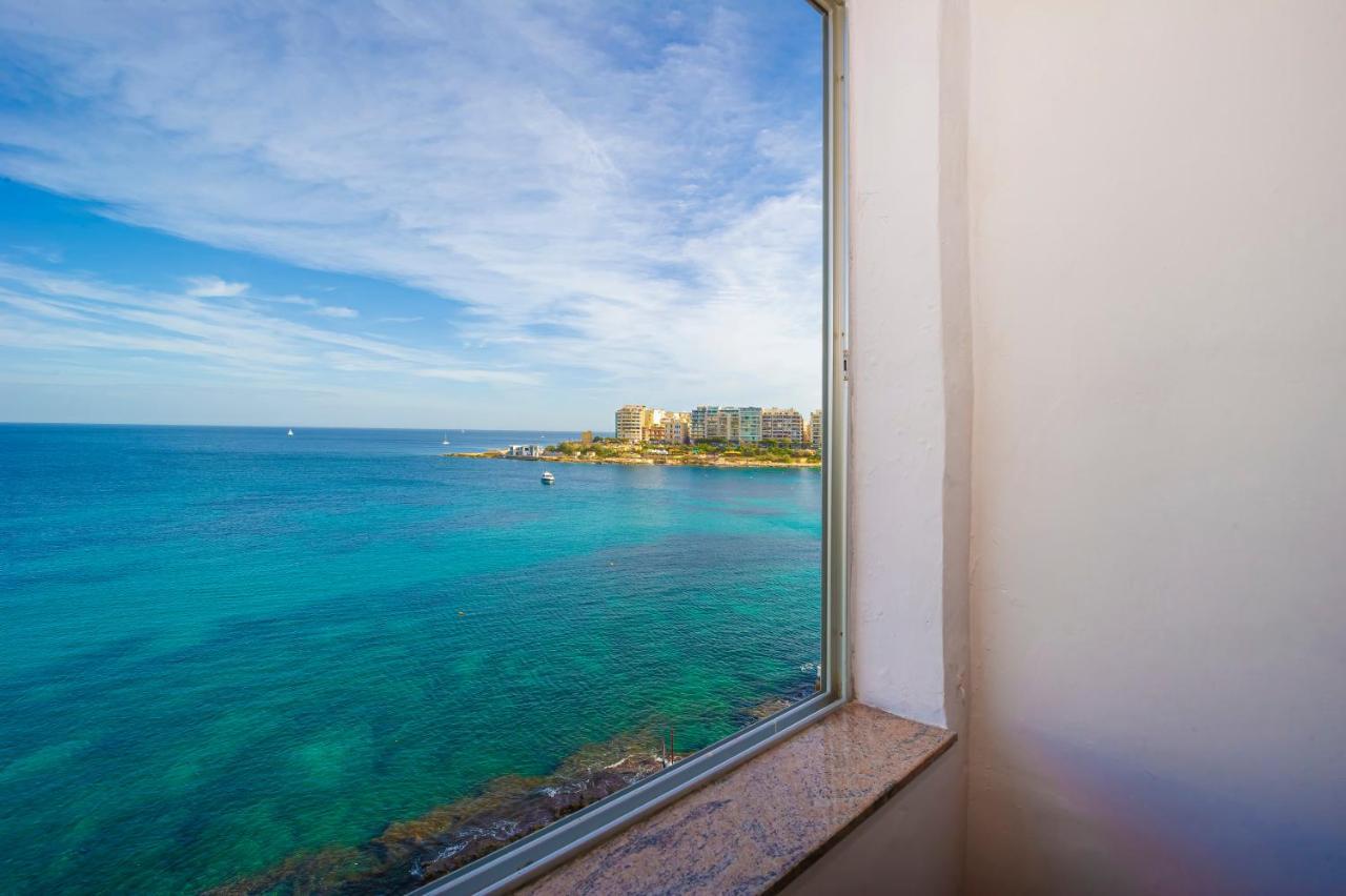 Spinola Bay Top Floor Seafront 3 Bedroom Apartment With Panoramic Sea Views - By Getawaysmalta Saint Julian's エクステリア 写真