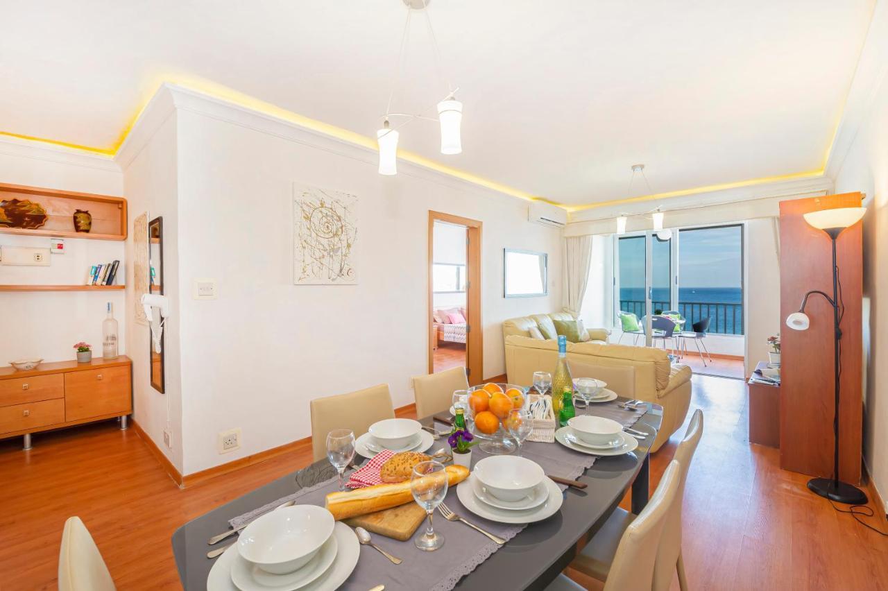Spinola Bay Top Floor Seafront 3 Bedroom Apartment With Panoramic Sea Views - By Getawaysmalta Saint Julian's エクステリア 写真
