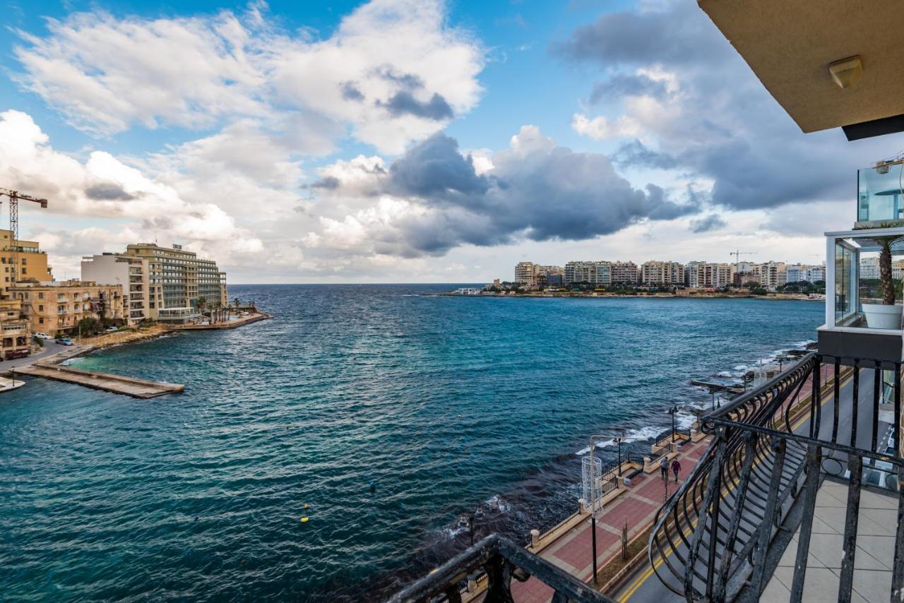 Spinola Bay Top Floor Seafront 3 Bedroom Apartment With Panoramic Sea Views - By Getawaysmalta Saint Julian's エクステリア 写真