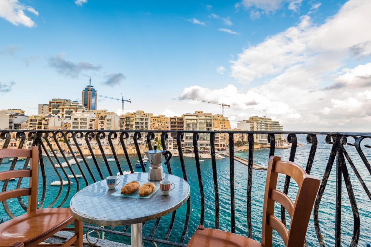 Spinola Bay Top Floor Seafront 3 Bedroom Apartment With Panoramic Sea Views - By Getawaysmalta Saint Julian's エクステリア 写真